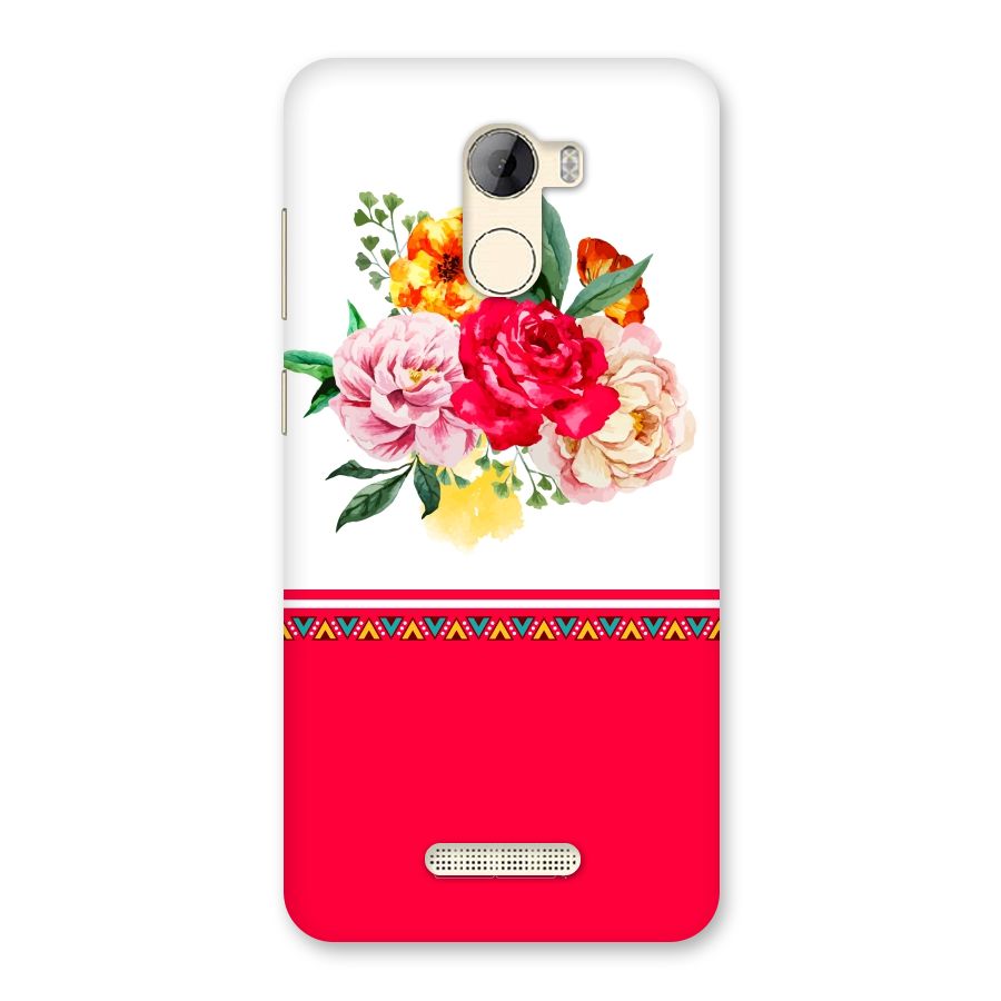 Flower Fusion Back Case for Gionee A1 LIte