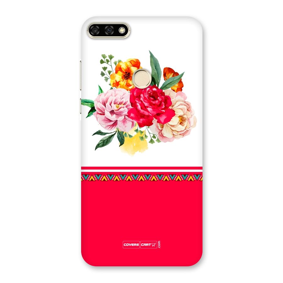 Flower Fusion Back Case for Honor 7A