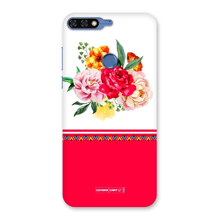 Flower Fusion Back Case for Honor 7C