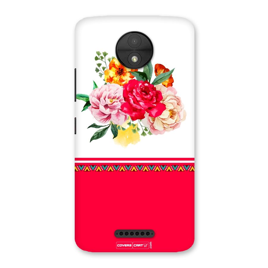 Flower Fusion Back Case for Moto C