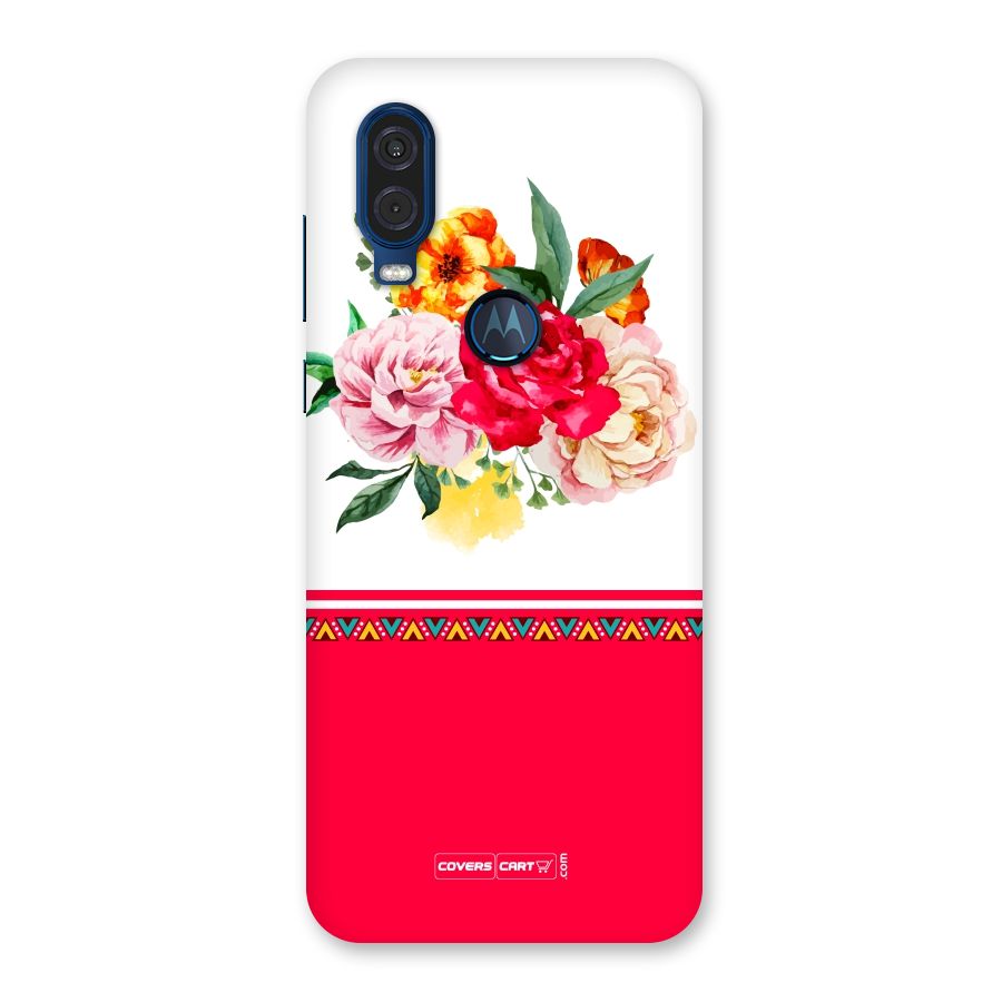 Flower Fusion Back Case for Motorola One Vision