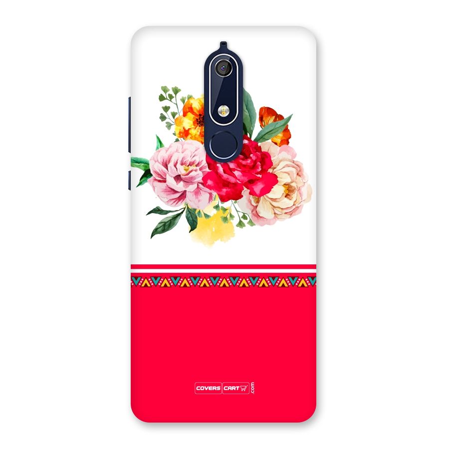Flower Fusion Back Case for Nokia 5.1