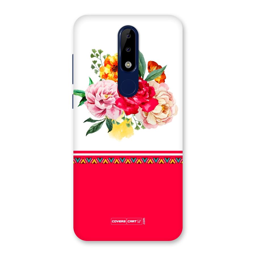 Flower Fusion Back Case for Nokia 5.1 Plus