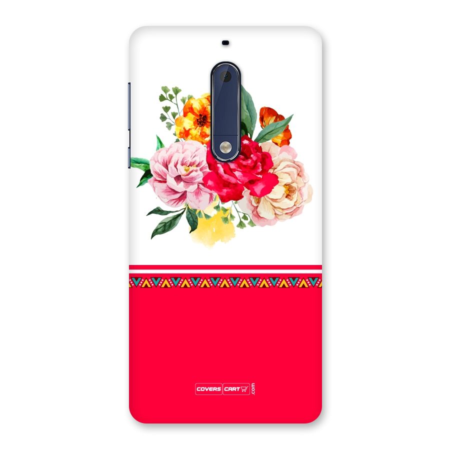 Flower Fusion Back Case for Nokia 5