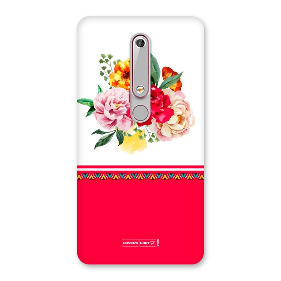 Flower Fusion Back Case for Nokia 6.1