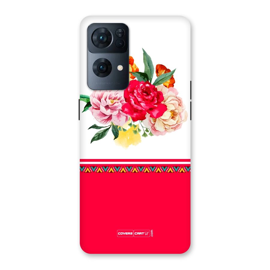 Flower Fusion Back Case for Oppo Reno7 Pro 5G