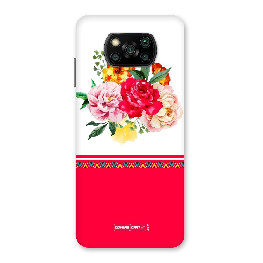 Flower Fusion Back Case for Poco X3