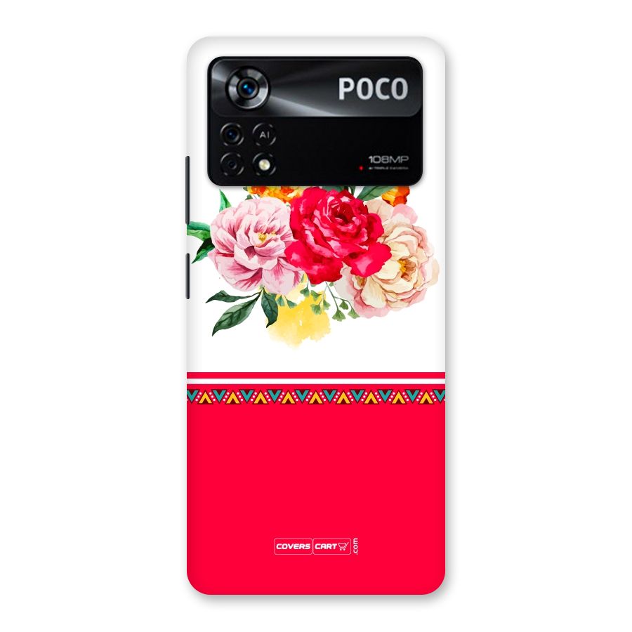 Flower Fusion Back Case for Poco X4 Pro 5G