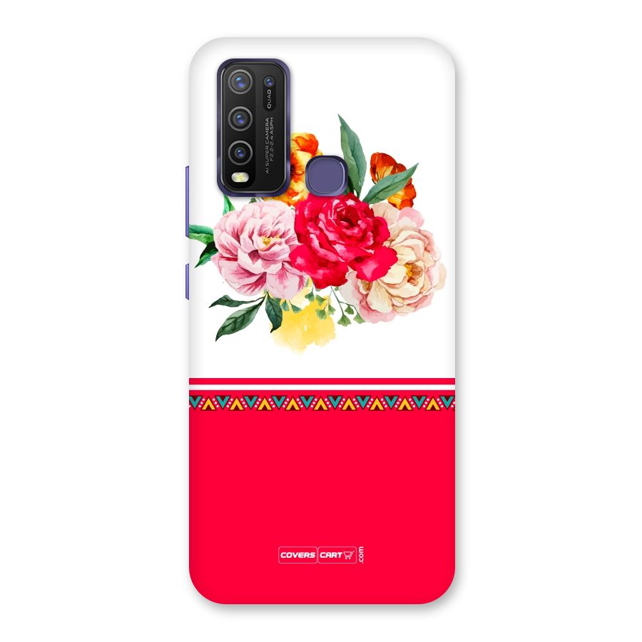 Flower Fusion Back Case for Vivo Y30