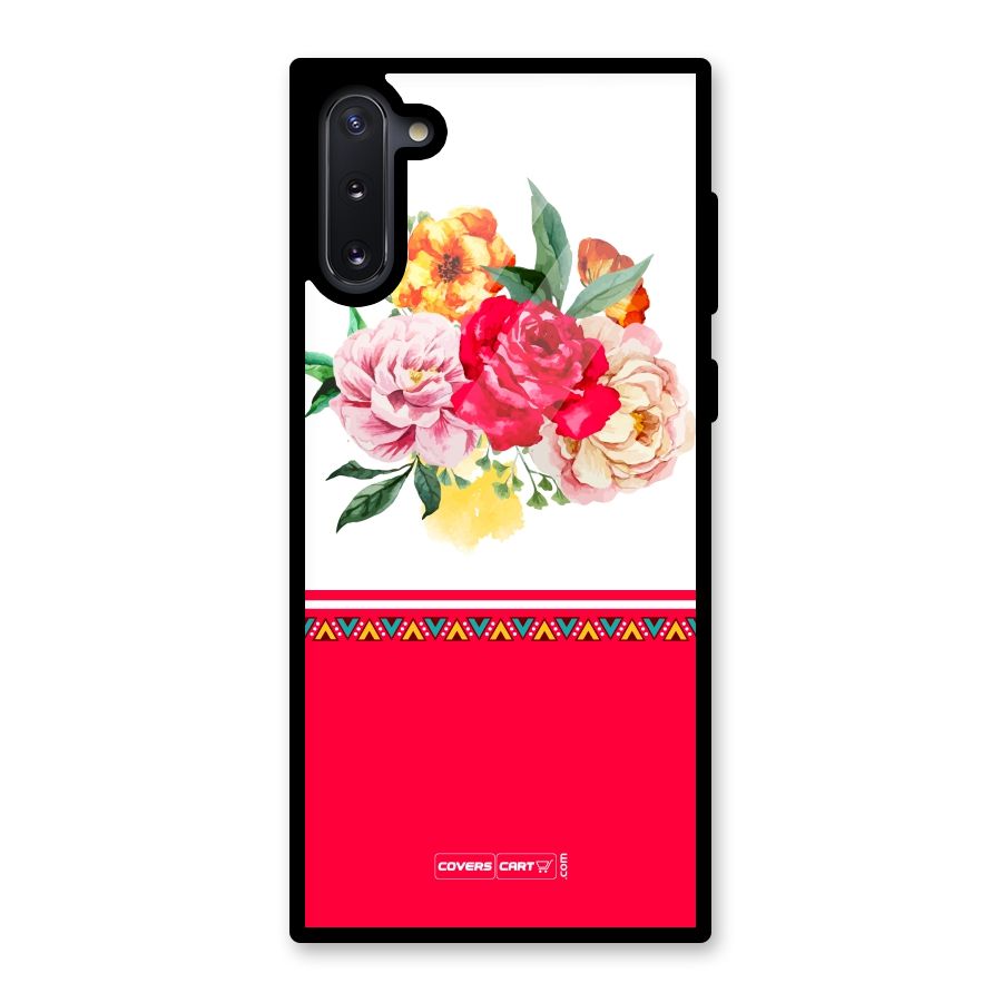Flower Fusion Glass Back Case for Galaxy Note 10