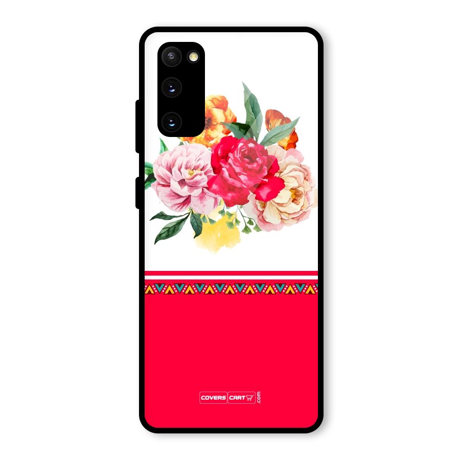 Flower Fusion Glass Back Case for Galaxy S20 FE 5G