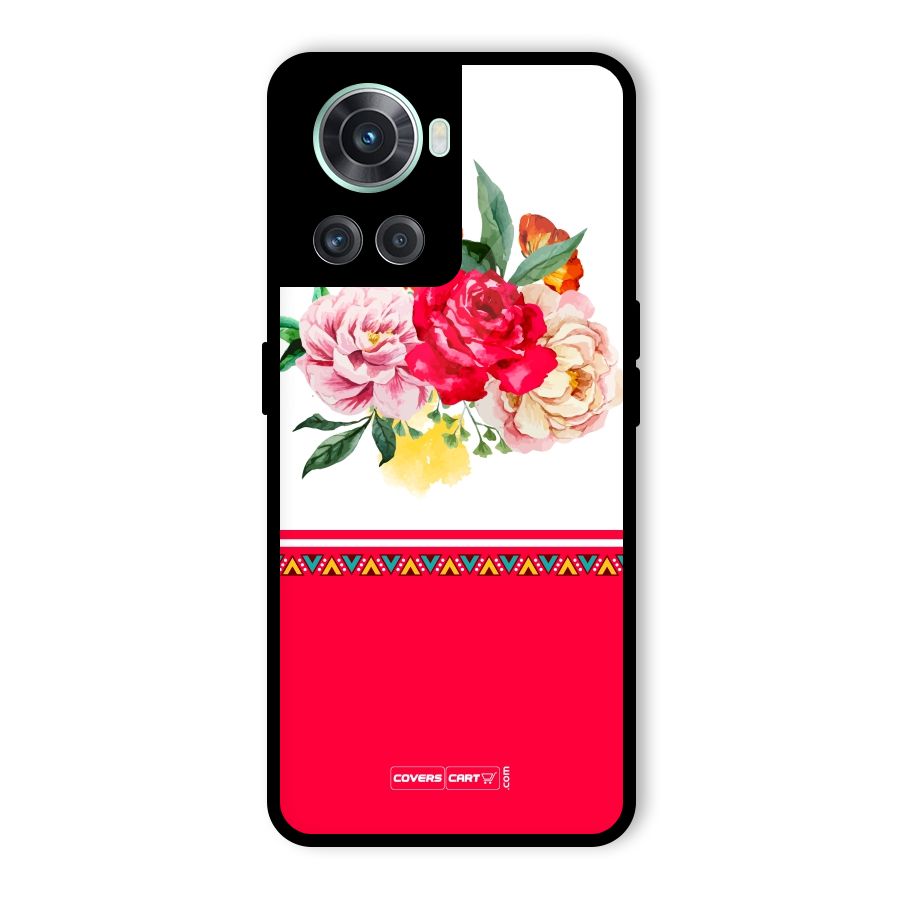 Flower Fusion Glass Back Case for OnePlus 10R