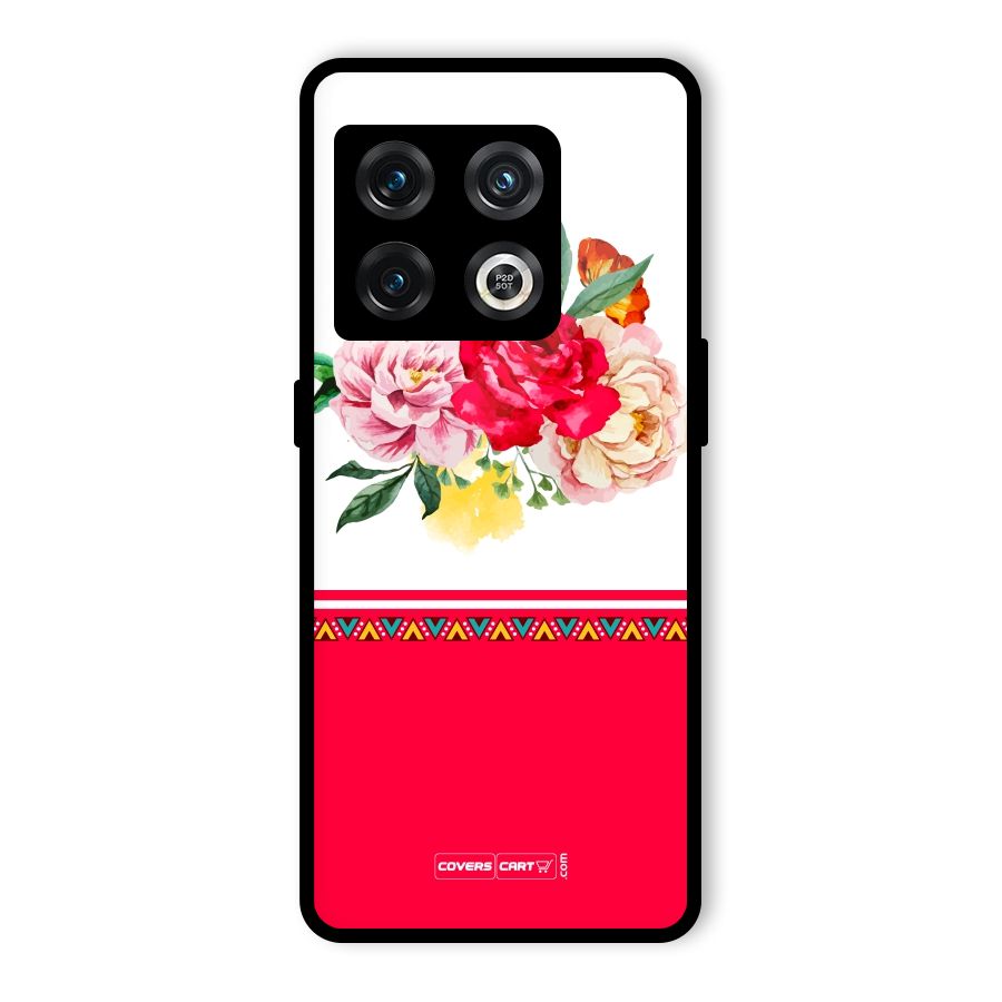 Flower Fusion Glass Back Case for OnePlus 10 Pro 5G