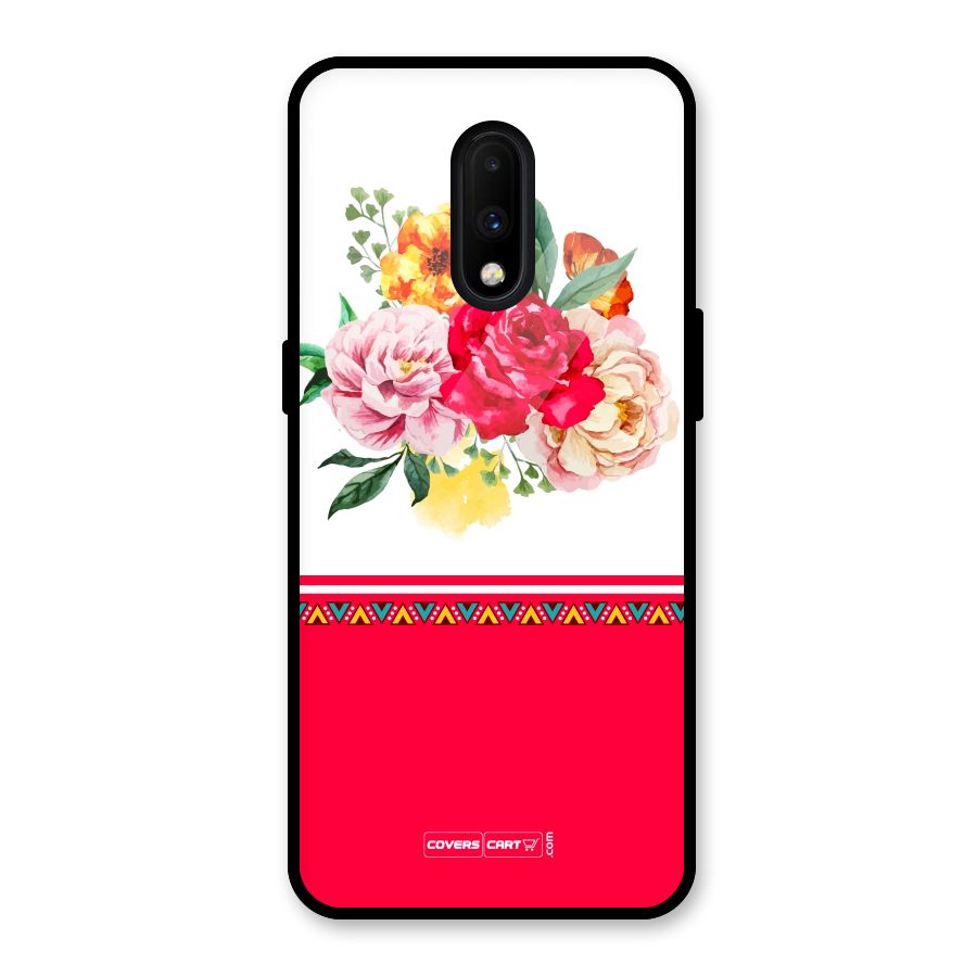 Flower Fusion Glass Back Case for OnePlus 7