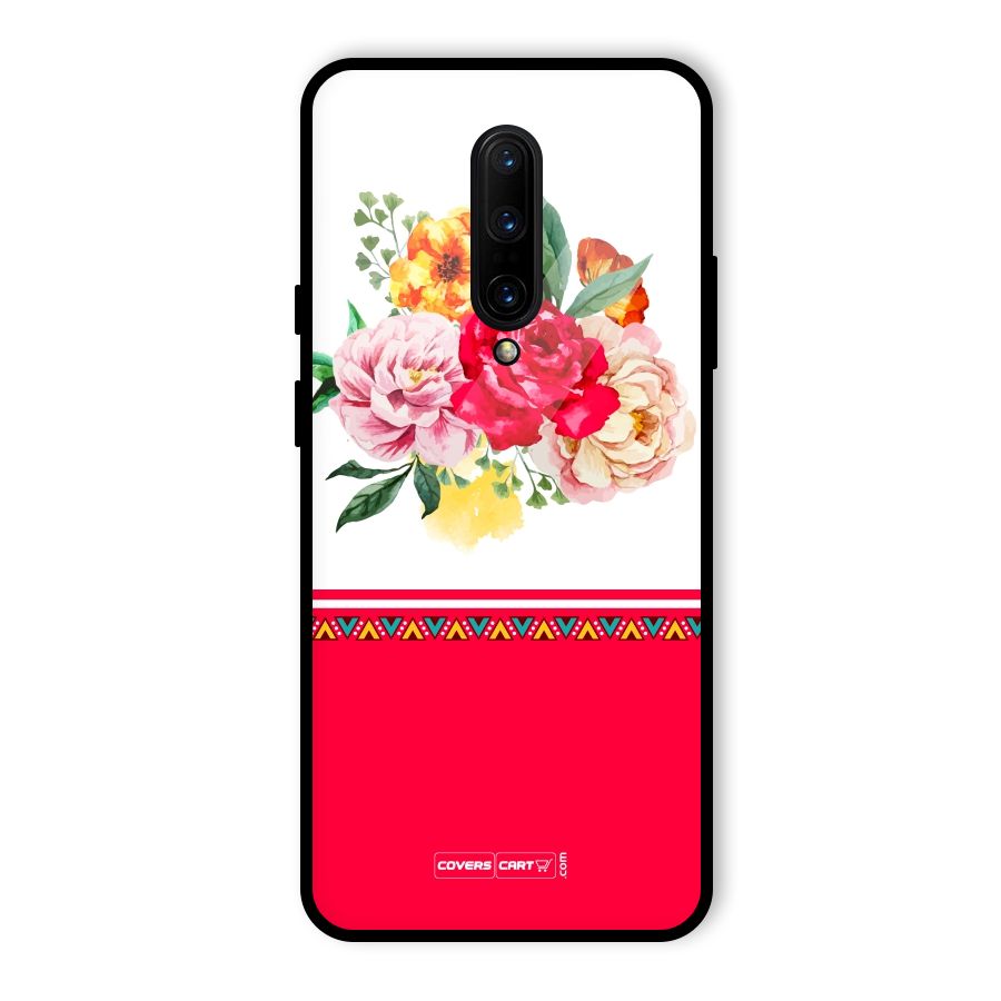 Flower Fusion Glass Back Case for OnePlus 7 Pro