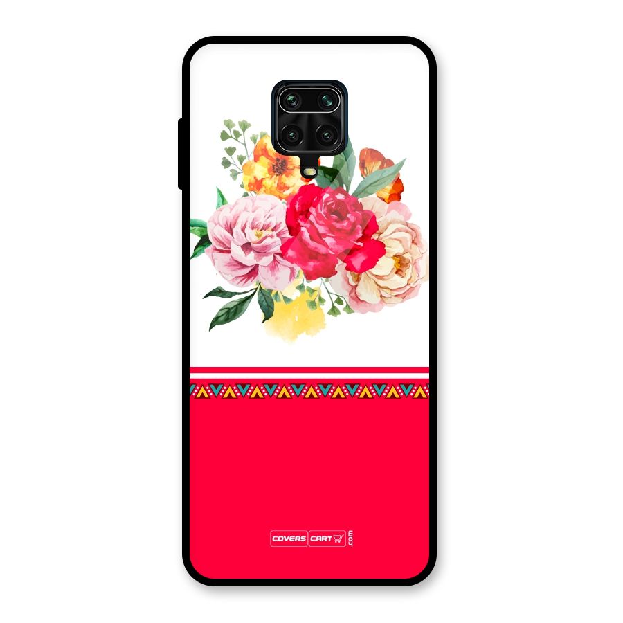 Flower Fusion Glass Back Case for Redmi Note 10 Lite