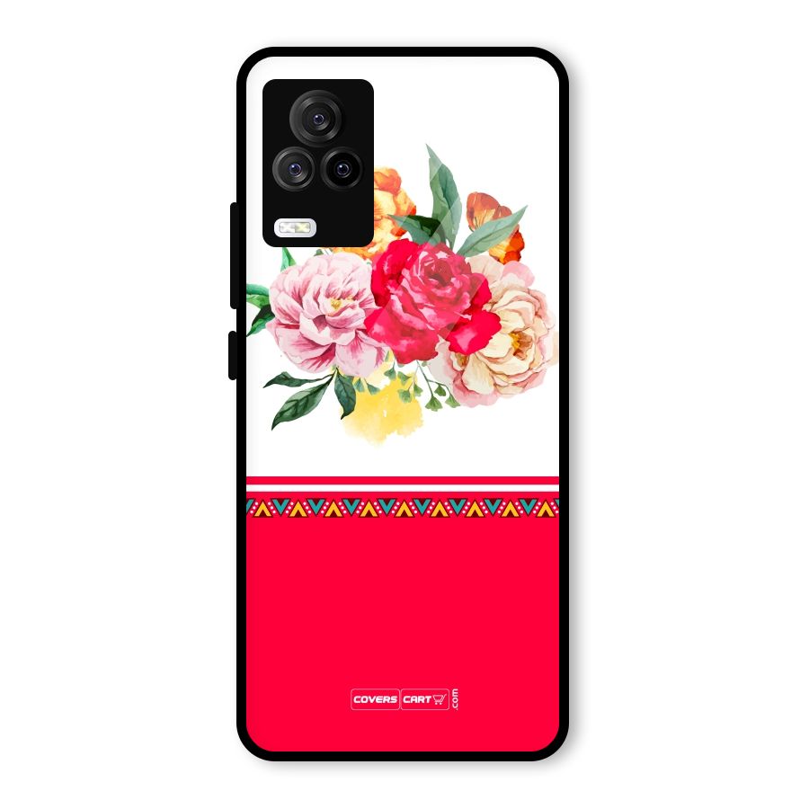 Flower Fusion Glass Back Case for Vivo iQOO 7 Legend 5G