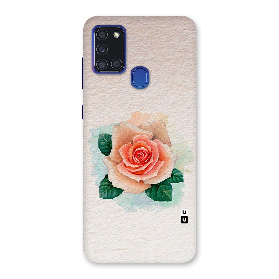 Flower Water Art Back Case for Galaxy A21s