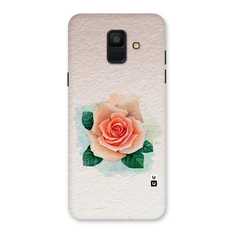 Flower Water Art Back Case for Galaxy A6 (2018)