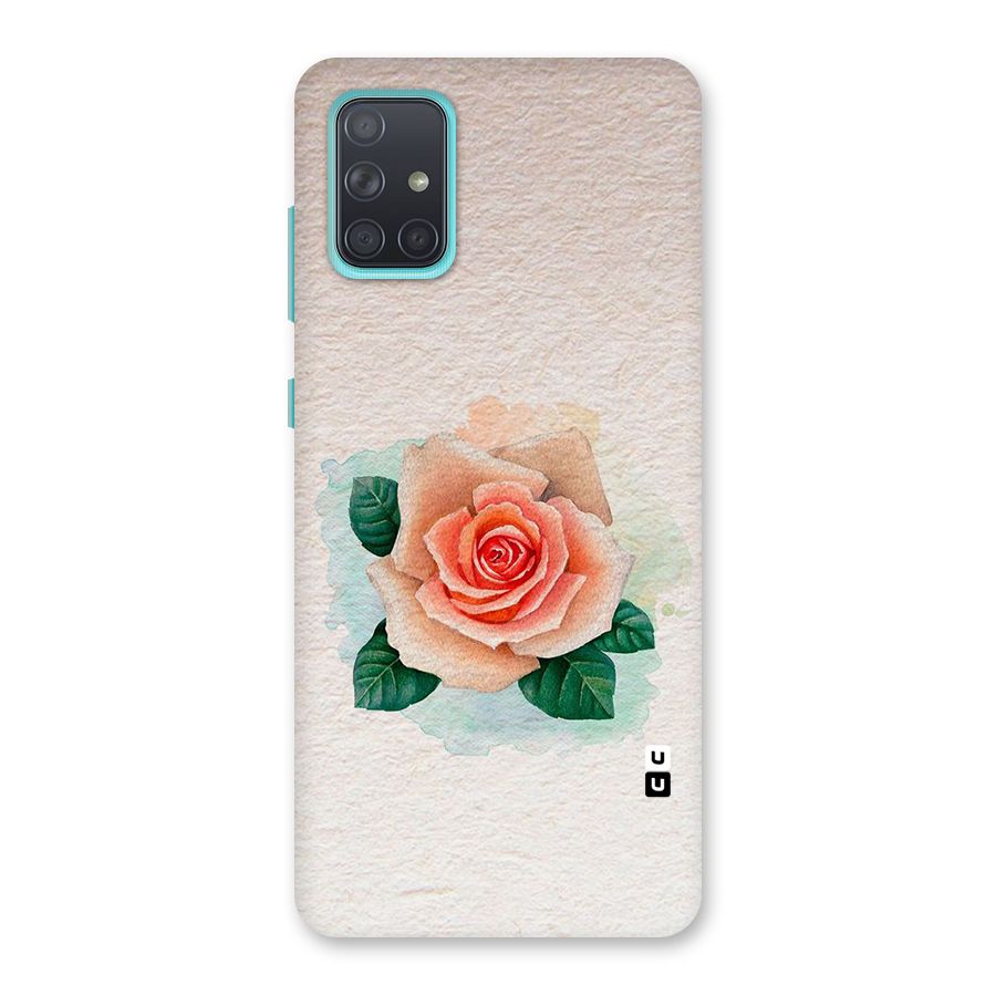 Flower Water Art Back Case for Galaxy A71