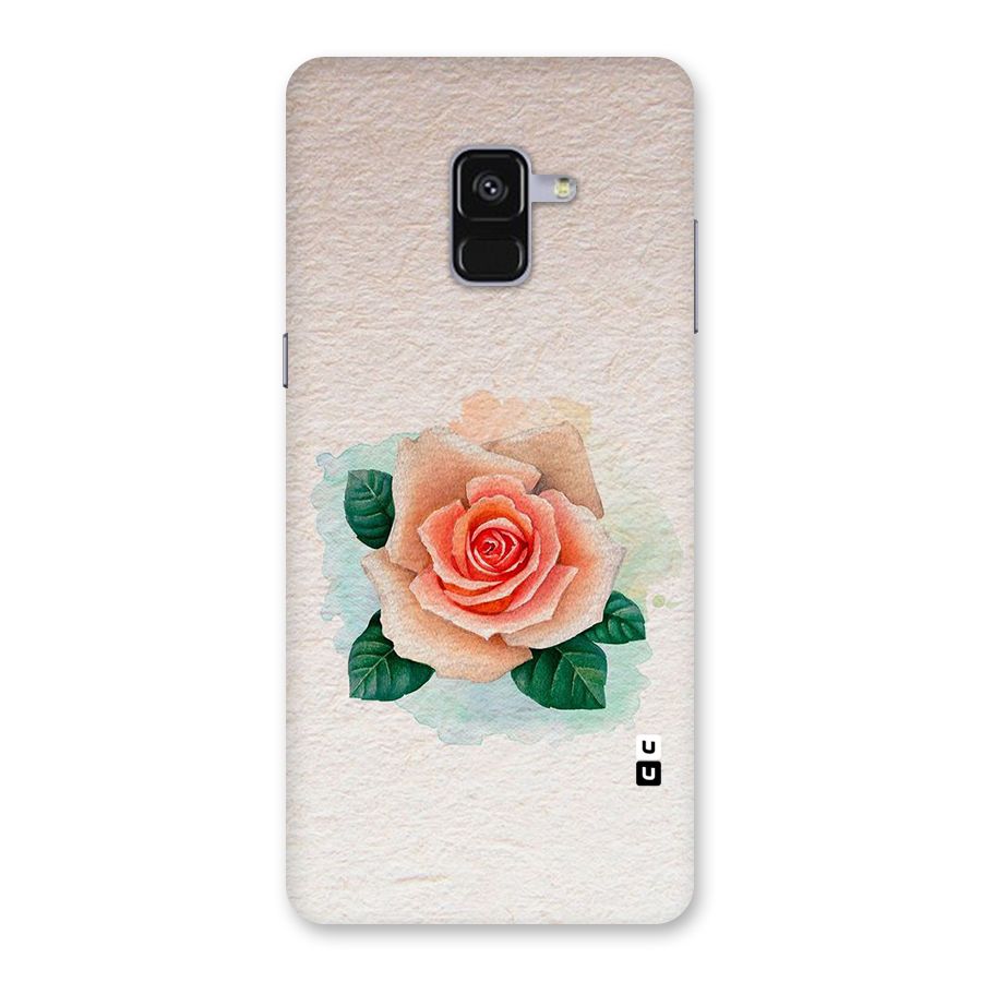 Flower Water Art Back Case for Galaxy A8 Plus