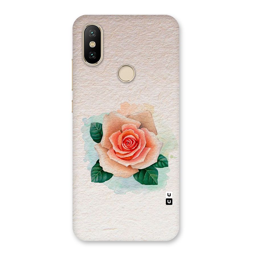Flower Water Art Back Case for Mi A2