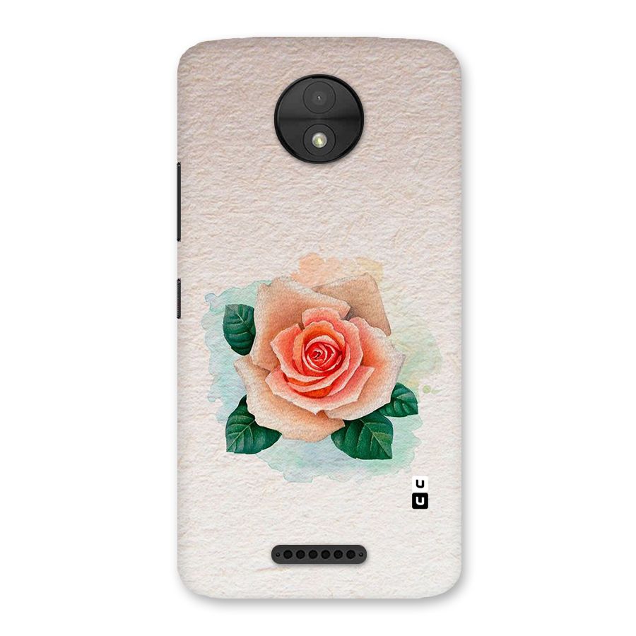 Flower Water Art Back Case for Moto C
