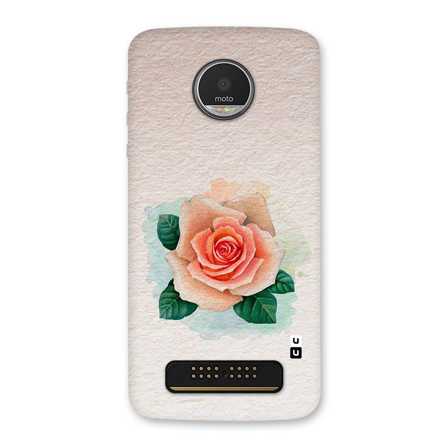 Flower Water Art Back Case for Moto Z Play