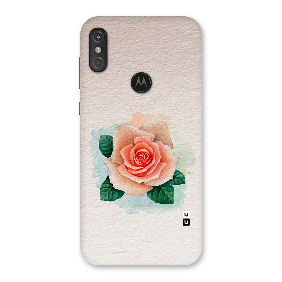 Flower Water Art Back Case for Motorola One Power