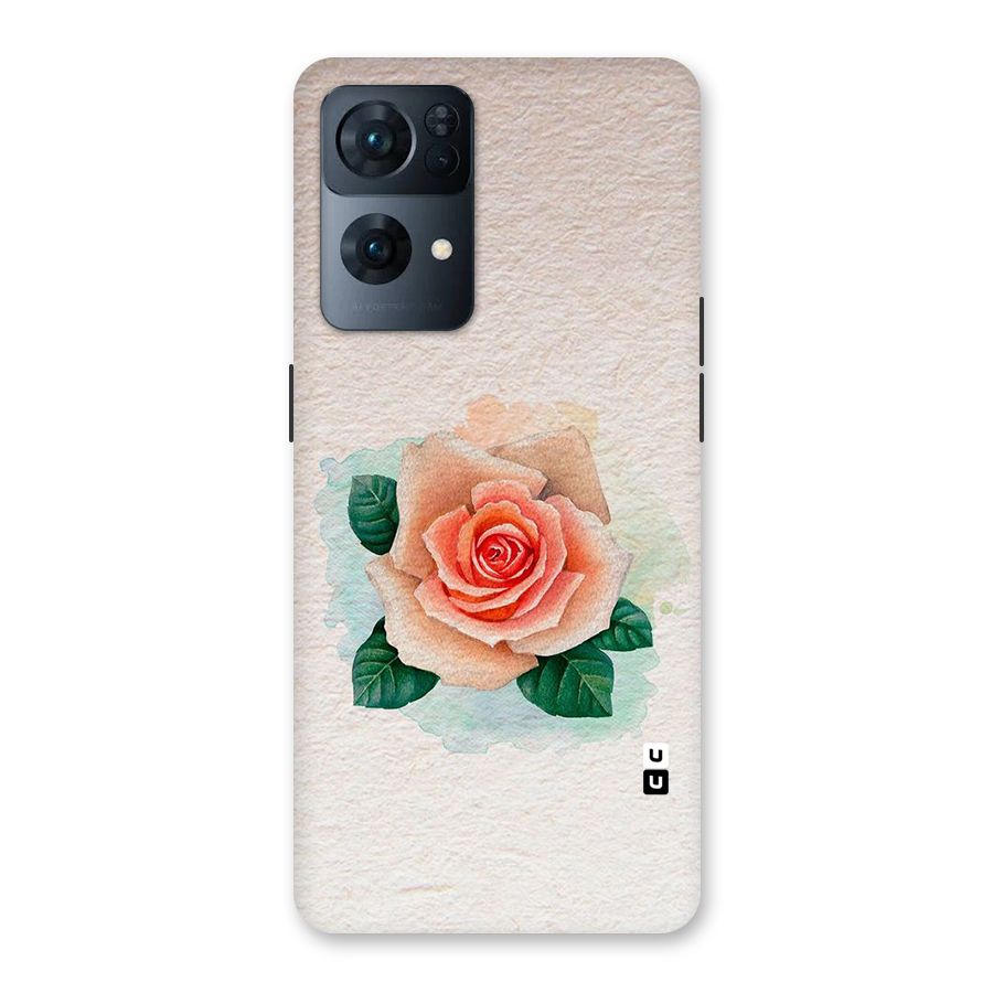 Flower Water Art Back Case for Oppo Reno7 Pro 5G