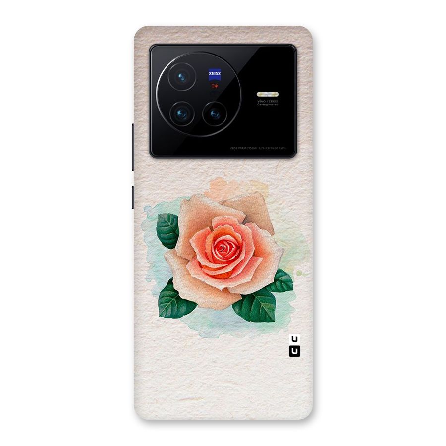 Flower Water Art Back Case for Vivo X80
