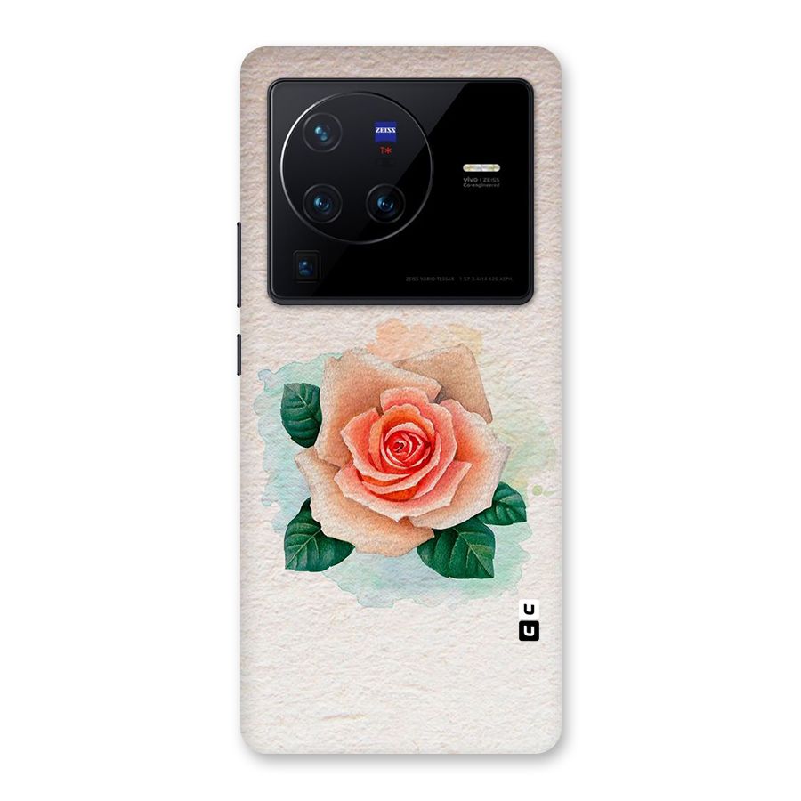 Flower Water Art Back Case for Vivo X80 Pro