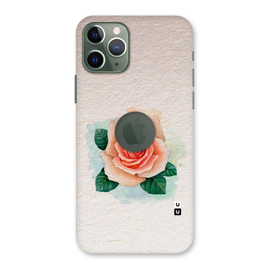 Flower Water Art Back Case for iPhone 11 Pro Logo  Cut