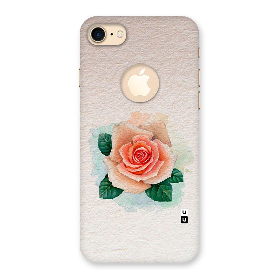 Flower Water Art Back Case for iPhone 7 Logo Cut