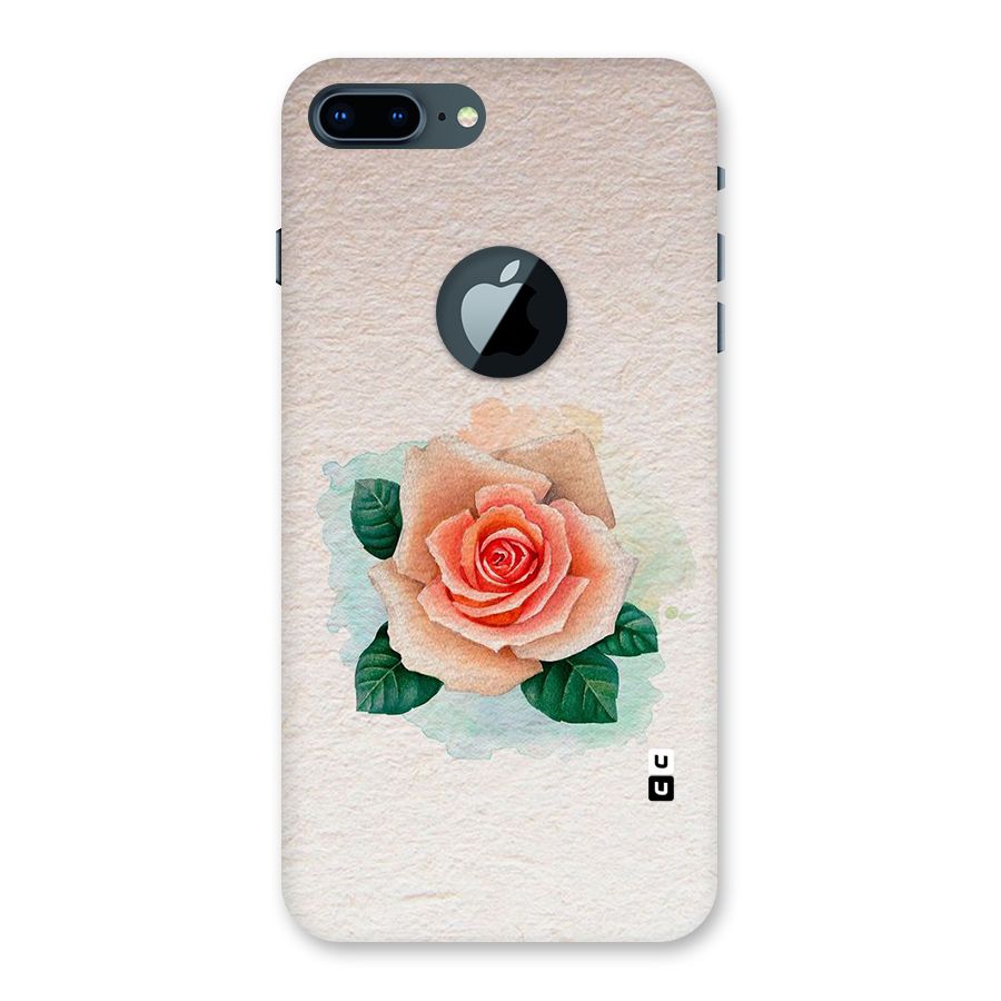 Flower Water Art Back Case for iPhone 7 Plus Logo Cut