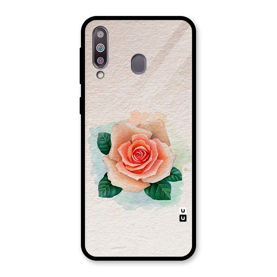 Flower Water Art Glass Back Case for Galaxy M30