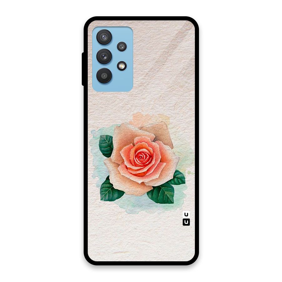 Flower Water Art Glass Back Case for Galaxy M32 5G