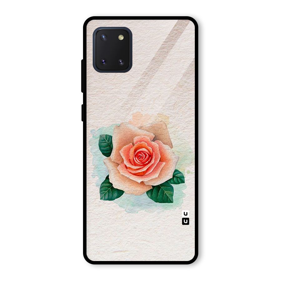 Flower Water Art Glass Back Case for Galaxy Note 10 Lite