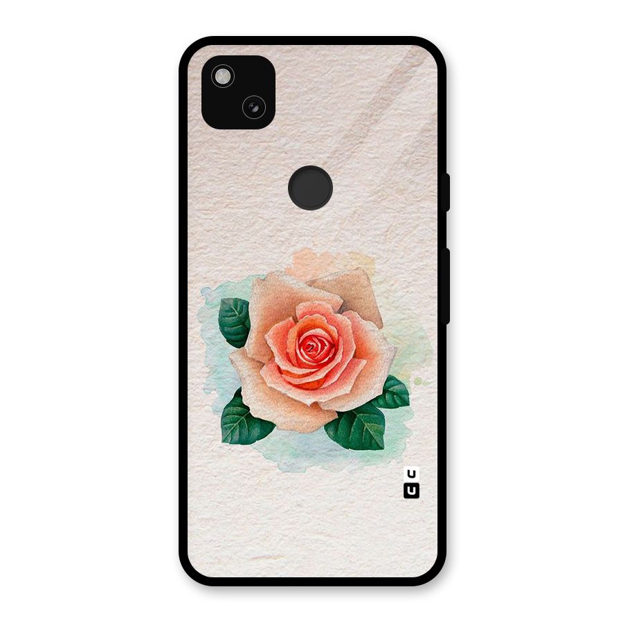 Flower Water Art Glass Back Case for Google Pixel 4a