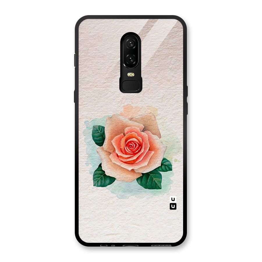 Flower Water Art Glass Back Case for OnePlus 6