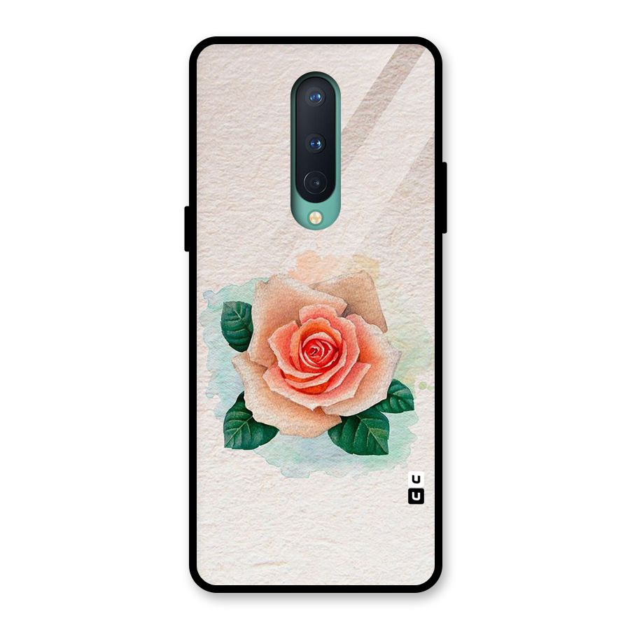 Flower Water Art Glass Back Case for OnePlus 8