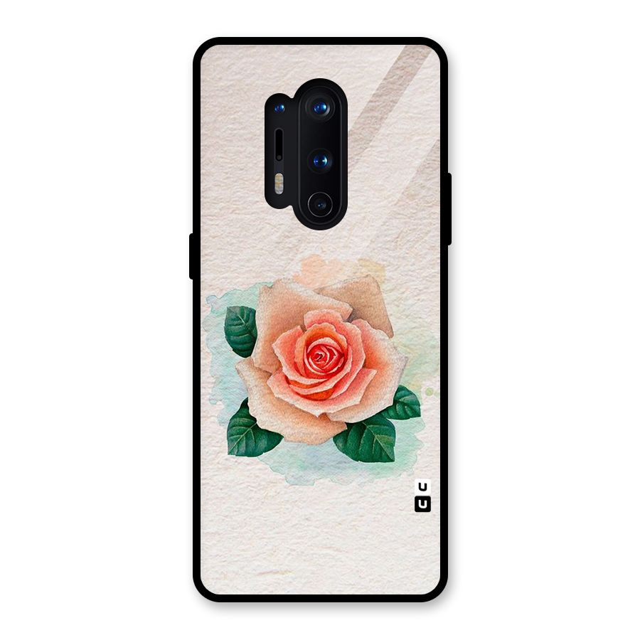 Flower Water Art Glass Back Case for OnePlus 8 Pro