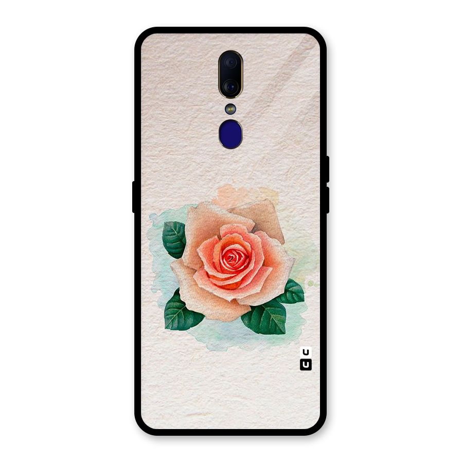 Flower Water Art Glass Back Case for Oppo F11