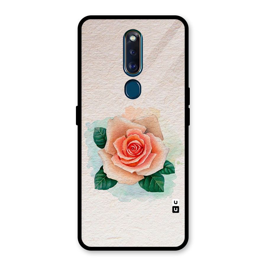 Flower Water Art Glass Back Case for Oppo F11 Pro
