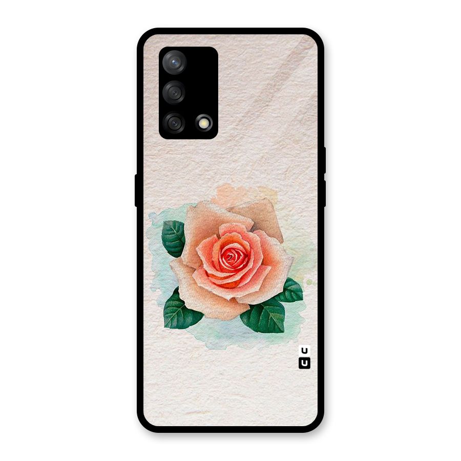 Flower Water Art Glass Back Case for Oppo F19