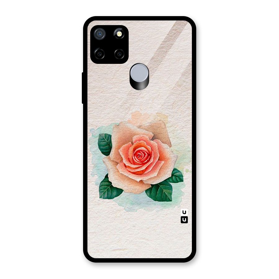 Flower Water Art Glass Back Case for Realme C12