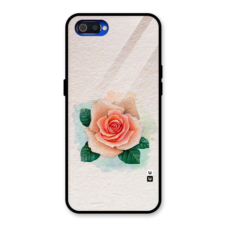 Flower Water Art Glass Back Case for Realme C2