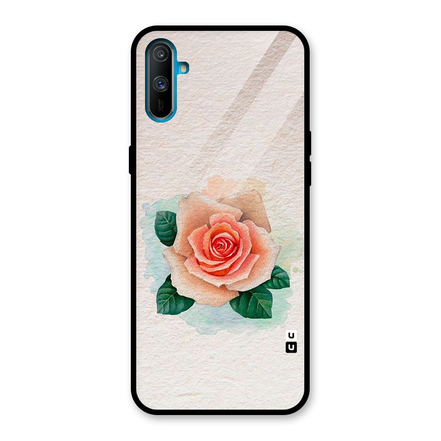 Flower Water Art Glass Back Case for Realme C3