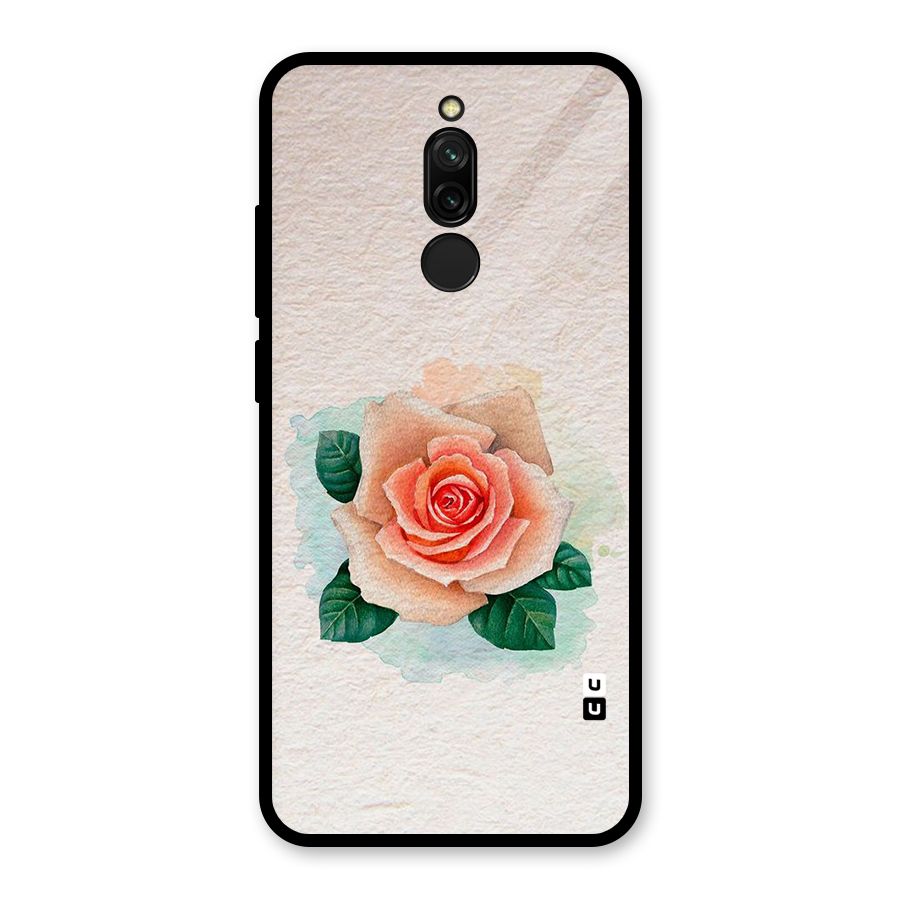 Flower Water Art Glass Back Case for Redmi 8
