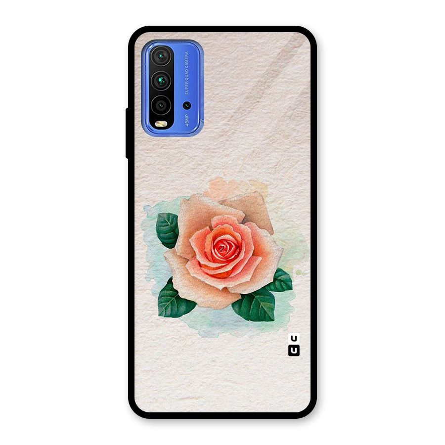 Flower Water Art Glass Back Case for Redmi 9 Power